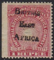 \Y 1895\Y 1r Carmine Handstamped, SG 65, Very Fine Mint, Sheet Edge At Left. For More Images, Please Visit Http://www.sa - Vide