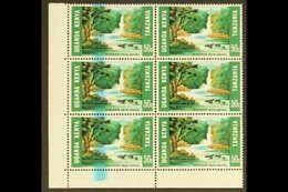 \Y 1966\Y 50c Tourism, SG 224, Superb Never Hinged Mint Lower Left Corner BLOCK Of 6 With Three Stamps Showing Spectacul - Vide