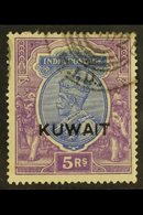 \Y 1923-24\Y 5r Ultramarine And Violet, SG 14, Used With Neat Donaldson Type 4 MTD Cancellation. For More Images, Please - Koweït