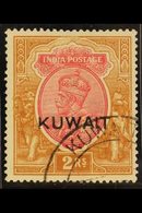 \Y 1923-24\Y KGV 2R Carmine And Brown, Wmk Large Star, SG 13, Fine Used, Cancelled By Favour. With RPS Certificate. For  - Kuwait