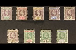 \Y 1902\Y Wmk Crown CA Set Complete, SG 20/28, Very Fine Mint (9 Stamps) For More Images, Please Visit Http://www.sandaf - Leeward  Islands