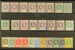 \Y 1902-11 COMPLETE MINT KEVII COLLECTION\Y A Lovely Complete Mint Collection Presented On A Stock Card, SG 20/45, 1902  - Leeward  Islands