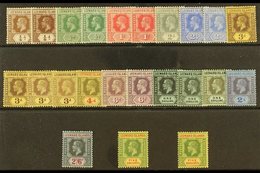 \Y 1912 - 1922 GEO V WMK MCA SELECTION\Y Fine Mint Selection Comprising Complete Set To 5s Plus Additional Shades Includ - Leeward  Islands