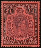 \Y 1938\Y £1 Brown- Purple And Black / Red, SG 114, Very Fine Mint. For More Images, Please Visit Http://www.sandafayre. - Leeward  Islands