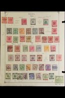 \Y 1880's-1980's INTERESTING COLLECTION/ACCUMULATION.\Y Mint & Used Stamps On Various Pages, Includes JOHORE 1896-99 To  - Andere & Zonder Classificatie