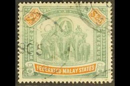 \Y FEDERATED MALAY STATES\Y 1900-01 $25 Green & Orange, SG 26, Good Used With Fiscal Cancels. For More Images, Please Vi - Other & Unclassified