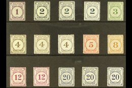 \Y MALAYAN POSTAL UNION\Y POSTAGE DUES 1951-63 Complete Set With All Perforation & Paper Types, SG D14/21, D15a/21a & D1 - Andere & Zonder Classificatie