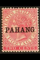 \Y PAHANG\Y 1890 2c Bright Rose, Ovptd "PAHANG", SG 6, Very Fine Mint. For More Images, Please Visit Http://www.sandafay - Sonstige & Ohne Zuordnung