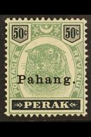 \Y PAHANG\Y 1898 50c Green And Black, SG 22, Fine Mint, Small Area Of Page Adhesion On Reverse. Scarce Stamp. For More I - Other & Unclassified
