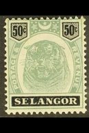 \Y SELANGOR\Y 1895-99 50c Green & Black Tiger, SG 60, Fine Mint, Fresh, Expertized A. Diena. For More Images, Please Vis - Autres & Non Classés