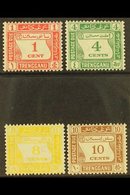 \Y TRENGGANU\Y POSTAGE DUE 1937 Complete Set, SG D1/4, Never Hinged Mint. (4 Stamps) For More Images, Please Visit Http: - Other & Unclassified