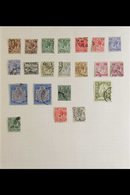 \Y 1914-1985 USED COLLECTION\Y On Leaves, ALL DIFFERENT, Includes 1914-21 Set To 2s (x2, Both Shades) & 2s6d With Shades - Malta (...-1964)