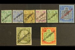 \Y 1922\Y "SELF-GOVERNMENT" Overprints On King George V Issues (watermark Multi Crown CA) Complete Set, SG 106/113, Very - Malte (...-1964)