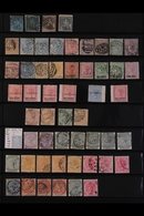 \Y 1859-2000s MINT & USED COLLECTION / ACCUMULATION\Y On Stock Pages, Begins With A Mostly Used QV Range, 1898 Diamond J - Mauritius (...-1967)