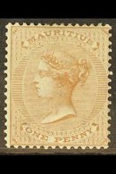 \Y 1863\Y 1d Brown, Wmk CC, SG 57, Very Fine Mint. For More Images, Please Visit Http://www.sandafayre.com/itemdetails.a - Mauritius (...-1967)