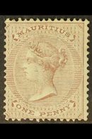 \Y 1863\Y 1d Purple Brown, Wmk CC, SG 56, Fine Mint. For More Images, Please Visit Http://www.sandafayre.com/itemdetails - Mauritius (...-1967)