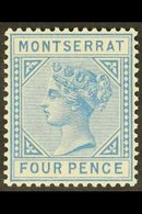 \Y 1880\Y 4d Blue, SG 5, Superb Never Hinged Mint, Very Fresh. For More Images, Please Visit Http://www.sandafayre.com/i - Montserrat