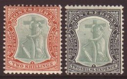 \Y 1908\Y 2s Green And Orange & 2s6d Green And Black, SG 31/32, Very Fine Mint. (2 Stamps) For More Images, Please Visit - Montserrat