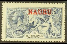 \Y 1916-23\Y 10s Pale Blue Seahorse, De La Rue Printing, SG 23, Fine Mint. For More Images, Please Visit Http://www.sand - Nauru