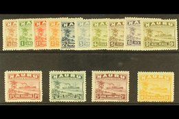 \Y 1924-34\Y "Freighter" Complete Set On Rough Surfaced, Greyish Paper, SG 26A/39A, Very Fine Mint. (14 Stamps) For More - Nauru
