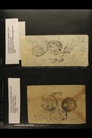 \Y 1920's-1950's NATIVE STAMPLESS COVERS.\Y An Interesting Collection Of Stampless Covers Addressed In Nepali, Showing V - Nepal