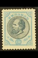 \Y CURACAO\Y 1873-92 1.50g Indigo & Pale Blue King (SG 29, NVPH 11F), Fine Unused No Gum As Issued, Very Fresh. For More - Other & Unclassified