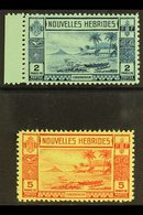 \Y FRENCH\Y 1938 2f Blue On Pale Green & 5f Red On Yellow, SG F62/63, Very Fine Mint, Fresh. (2 Stamps) For More Images, - Sonstige & Ohne Zuordnung