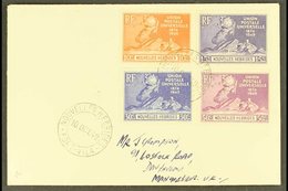 \Y FRENCH 1949\Y UPU Set, SG F77/80, On Neat Plain First Day Cover, From Port Vila. For More Images, Please Visit Http:/ - Autres & Non Classés