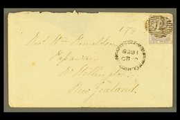 \Y 1857 INWARD MAIL\Y 1857 (10 Nov) Env With Part Flap Removed, From London To Papawai Bearing GB 6d Lilac (SG 68), Tied - Other & Unclassified