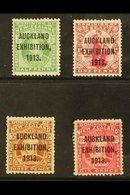 \Y 1913\Y "Auckland Exhibition" Overprints Complete Set, SG 412/415, Fine Mint. (4 Stamps) For More Images, Please Visit - Andere & Zonder Classificatie