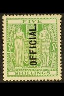 \Y OFFICIAL\Y 1927-33 5s Green, SG O113, Unused, No Gum, Cat.£325. For More Images, Please Visit Http://www.sandafayre.c - Andere & Zonder Classificatie