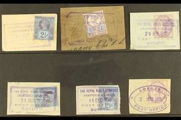 \Y NIGER COMPANY TERRITORIES\Y Selection Of GB Stamps Used On Piece In The Company Territories From Akassa To Lokoja Inc - Autres & Non Classés