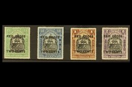 \Y 1918\Y Wide Spaced Surcharge Range Including "Two Cents" On 25c To "Two Cents" On $2, SG 229/232, Very Fine Mint (4 S - Noord Borneo (...-1963)