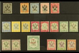 \Y 1895-1901 MINT "ARMS" SELECTION\Y Presented On A Stock Card & Includes 1895 1d  (no Wmk), 1896 4d, 6d & 1s Shades, 18 - Nyassaland (1907-1953)