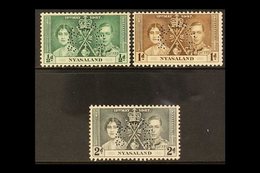 \Y 1937\Y Coronation Set Complete, Perforated "Specimen", SG 127s/129s, Very Fine Mint. (3 Stamps) For More Images, Plea - Nyassaland (1907-1953)