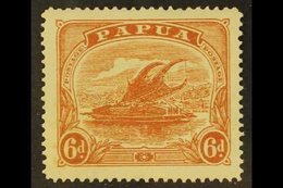 \Y 1911-15\Y 6d Orange-brown WATERMARK CROWN TO RIGHT OF A Variety, SG 89w, Fine Mint, Scarce. For More Images, Please V - Papua New Guinea