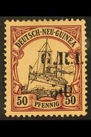 \Y 1914-15\Y 5d On 50pf Black And Purple "Yacht" Of Germany, With "G.R.I" Overprint, SG 25, Very Fine Mint. For More Ima - Papoea-Nieuw-Guinea