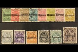 \Y 1909-12\Y Arms defins ovptd "RHODESIA" Complete Set, SG 100/13, Good To Fine Used (14 Stamps). For More Images, Pleas - Autres & Non Classés