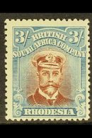 \Y 1922-24\Y 3s Red-brown And Grey-blue "Admiral", Head Die III, Perf 14, SG 305, Very Fine Mint. For More Images, Pleas - Andere & Zonder Classificatie