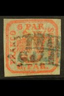 \Y 1862-64\Y 6p Vermilion Handstruck On Wove Paper (SG 30, Michel 9 Ixa), Used With "Franco / Galata" Boxed Cancel, Four - Sonstige & Ohne Zuordnung