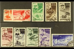 \Y 1935\Y Chelyuskin Expedition Complete Set, SG 678/687, Very Fine Used. (10 Stamps) For More Images, Please Visit Http - Other & Unclassified