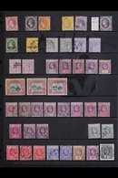 \Y 1863-1966 USED SELECTION\Y On Stock Pages, Includes 1863 1d, 1864 Perf 12½ 1d & 4d And Perf 14 6d & 1s, 1881 ½d (this - Ste Lucie (...-1978)