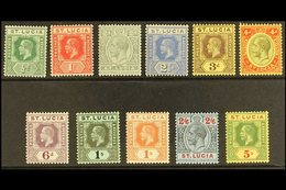 \Y 1912-21\Y Watermark Multi Crown CA, Die I, Complete Definitive Set, SG 78/88, Very Fine Mint. (11 Stamps) For More Im - Ste Lucie (...-1978)