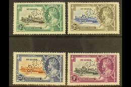 \Y 1935\Y Silver Jubilee Set Complete, Perforated "Specimen", SG 109s/12s, Very Fine Mint, Part Og. For More Images, Ple - St.Lucia (...-1978)