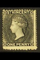 \Y 1875-78\Y 1d Black, Perf 11 To 12½ X 15, SG 22, Fine Fresh Mint. For More Images, Please Visit Http://www.sandafayre. - St.Vincent (...-1979)