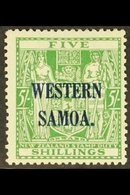 \Y 1941 - 2\Y 5s Green Arms, Wmk "single NZ And Star", On Wiggins Paper, SG 194a, Fine Mint.  For More Images, Please Vi - Samoa (Staat)