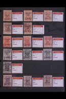 \Y HEJAZ\Y POSTAGE DUES 1925 Interesting Reference Collection Of Forgeries Of The 1925 Handstamped Issues (SG D163/71) P - Arabia Saudita