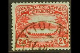 \Y 1908-11\Y 2s6d Red/blue "Canoe", SG 16, Fine Used For More Images, Please Visit Http://www.sandafayre.com/itemdetails - British Solomon Islands (...-1978)