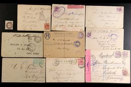 \Y BOER WAR POSTAL HISTORY\Y 1900-02 GROUP Includes 1901 (Jun) Reg Cover To Germany Via London With Johannesburg Censor  - Unclassified