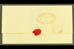 \Y CAPE OF GOOD HOPE\Y 1857 (15 Sept) EL To Cape Town With Very Fine Red "MIDDLEBURG" Dated Oval Handstamp With Similar  - Zonder Classificatie